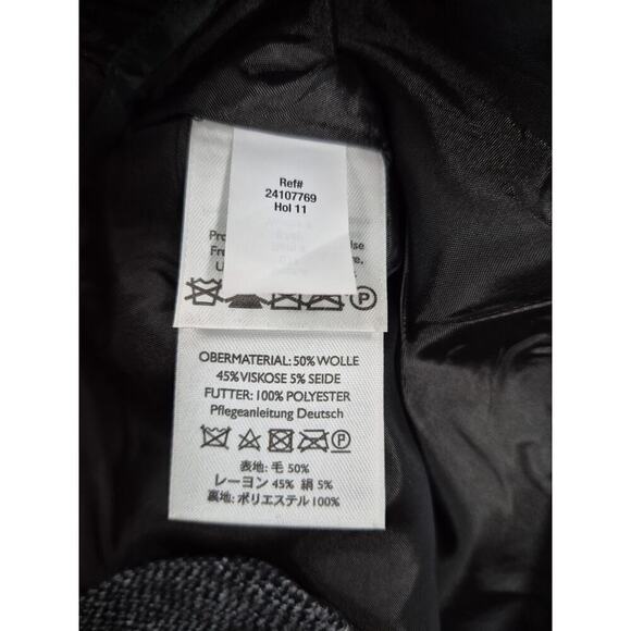 NWT Eddie Bauer Blakely Fit Black/White Wool Tweed Trouser lined Sz 16 - Picture 6 of 8